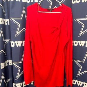 NWOT Cyrus Red tunic sweater Size XL